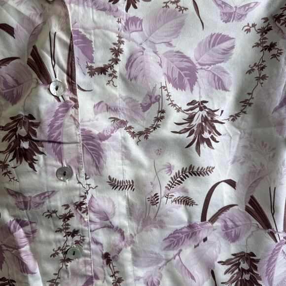 Crabtree & Evelyn Bamboo Vintage Toile Pajama Set S Ruffle Sleepwear NWT - Picture 5 of 16